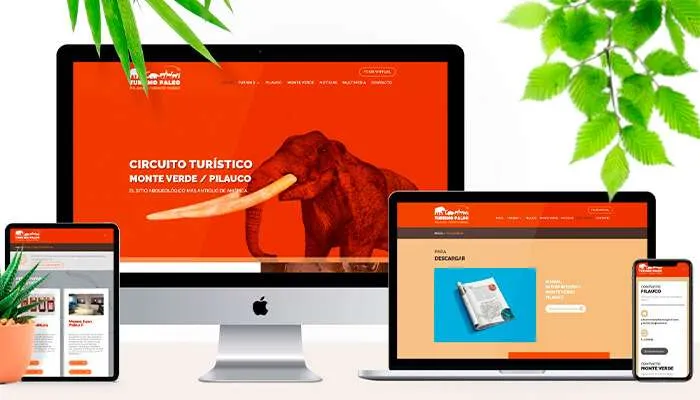 Sitio web informativo de museo para Turismo Paleo
