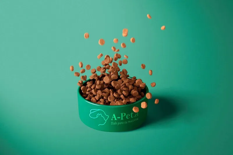 Logotipo final de A-Pet aplicado sobre fondo claro, mostrando la paleta de color cálida de la marca