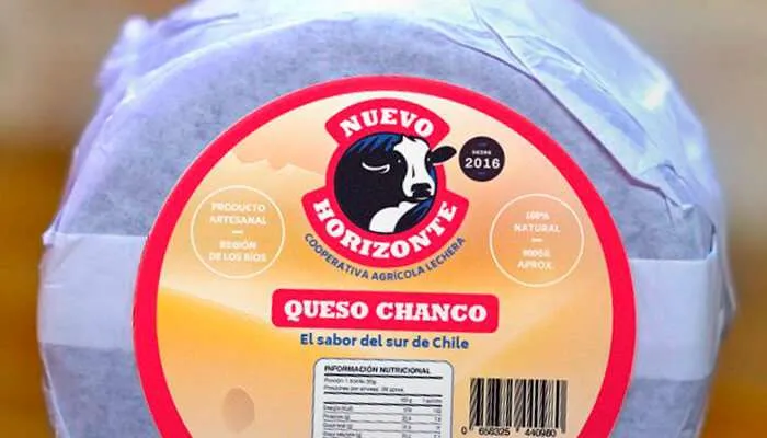 Etiqueta de Queso Chanco para Nuevo Horizonte