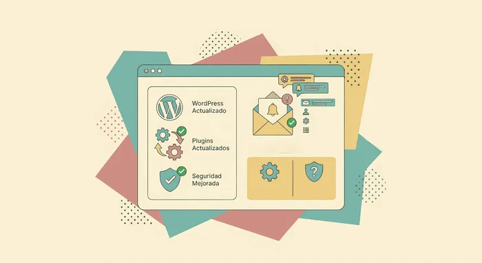 Recibo correos "WordPress se ha actualizado" o "plugins actualizados": ¿es normal?