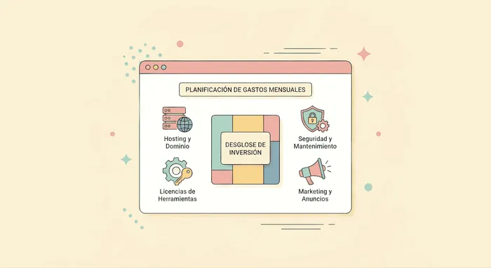 Gastos mensuales de un emprendimiento digital en Chile 2026: desglose real