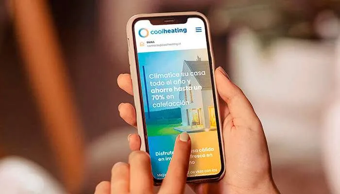 Sitio web corporativo para Coolheating